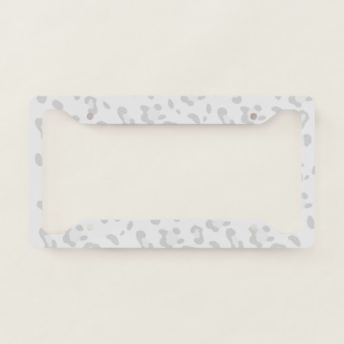 Leopard Animal Print Glam 35 pattern decor art License Plate Frame