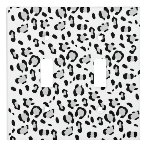 Leopard Animal Print Glam 3 Light Switch Cover