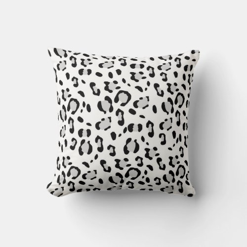 Leopard Animal Print Glam 3 Throw Pillow