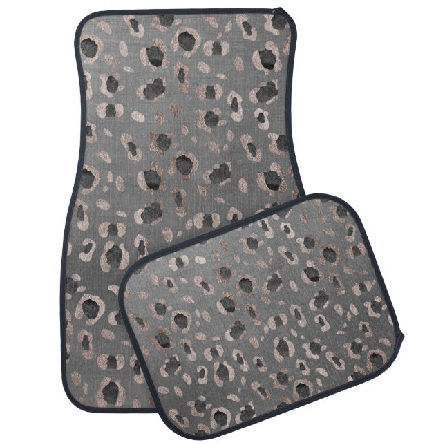 Leopard Animal Print Glam #6 Car Floor Mat (Set)