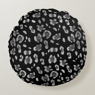 Leopard Animal Print Glam #8 #pattern #decor #art Round Pillow