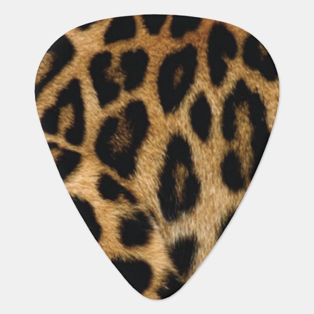 Leopard Animal Print Guitar Pick Plectrum (Front)
