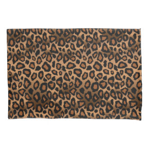 Leopard Animal Print in Brown Pillow Case