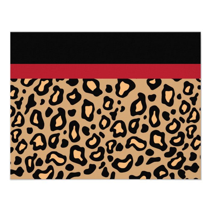 Leopard Animal Print Invitations