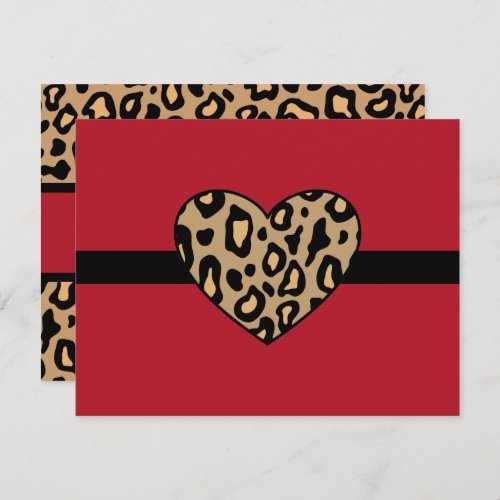 Leopard Animal Print Invitations