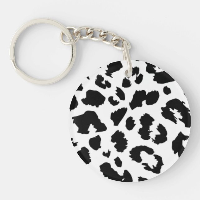 LEOPARD ANIMAL PRINT KEYCHAIN (Front)