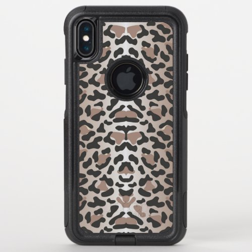 Leopard Animal Print OtterBox Commuter iPhone XS Max Case