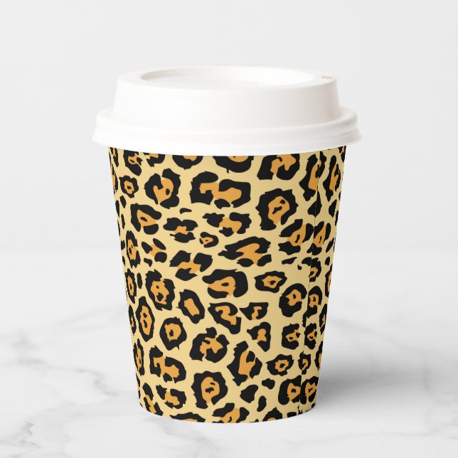 Leopard Animal Print Pattern-25560 Paper Cups (Front)