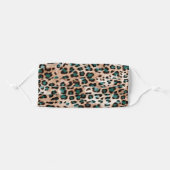 Leopard Animal Print Pattern Adult Cloth Face Mask (Front, Folded)