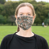 Leopard Animal Print Pattern Adult Cloth Face Mask (Outside)