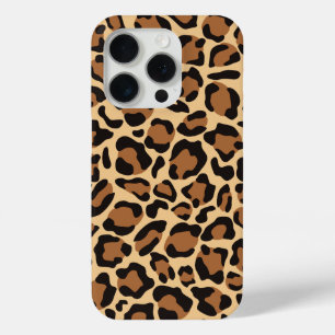 Leopard Animal Print Pattern iPhone 15 Pro Case