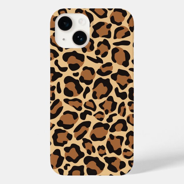 Leopard Animal Print Pattern Case-Mate iPhone Case (Back)