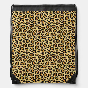 Leopard Animal Print Pattern Drawstring Bag