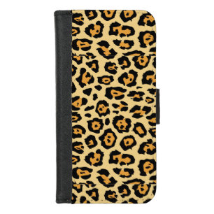 Leopard Animal Print Pattern iPhone 8/7 Wallet Case