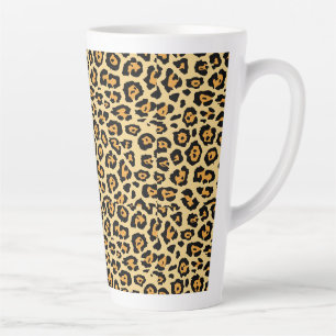 Leopard Animal Print Pattern Latte Mug