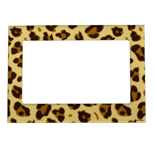 Leopard Animal Print Pattern Magnetic Frame