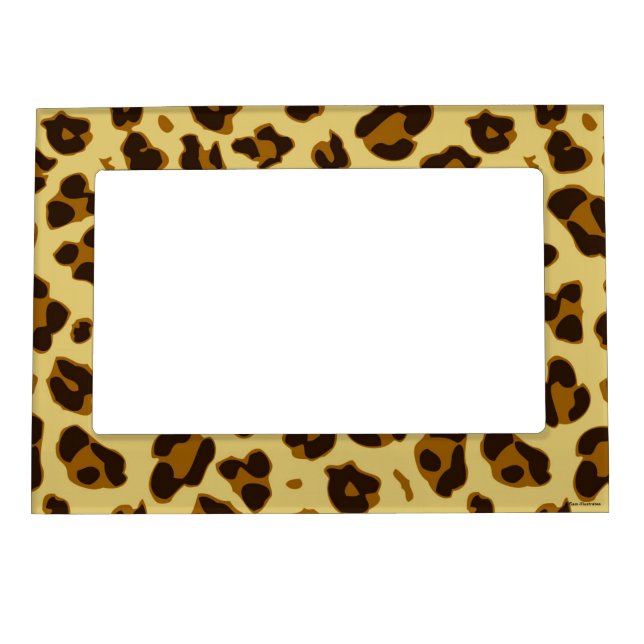 Leopard Animal Print Pattern Magnetic Frame (Front)