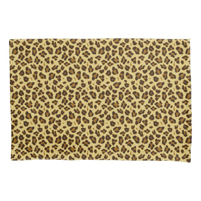 Leopard Animal Print Pattern Pillowcase Set (Front-Left)