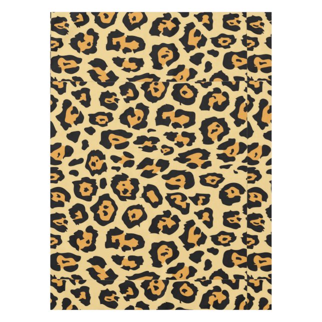 Leopard Animal Print Pattern Tablecloth (Front)