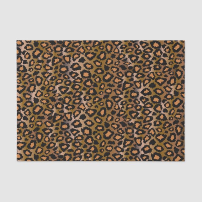 Leopard Animal Print Pattern Tissue Paper (Front)