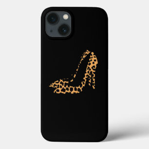 Leopard Animal Print Shoe High Heel Pump Stiletto iPhone 13 Case