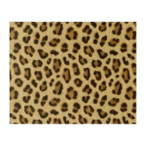 Leopard Animal Print Skin Pattern Acrylic Print