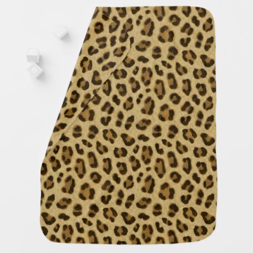 Leopard Animal Print Skin Pattern Baby Blanket