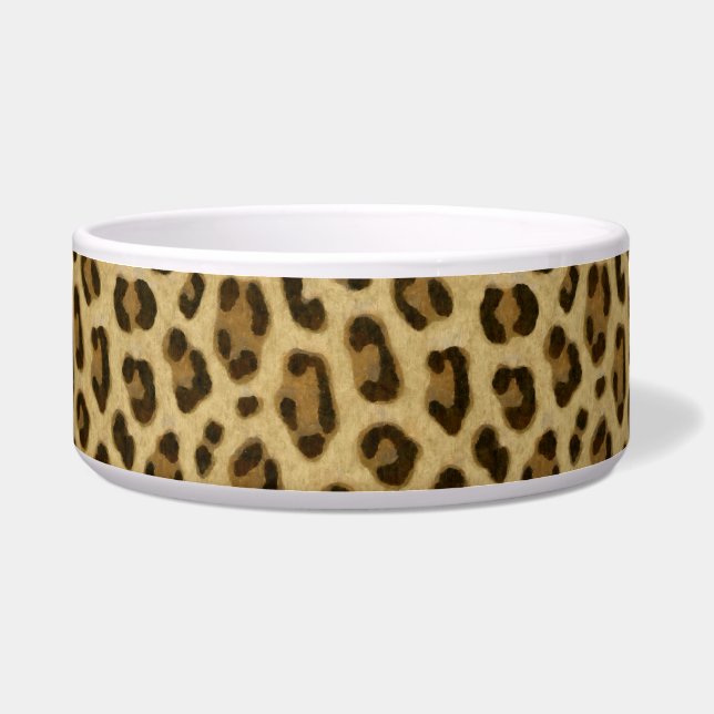 Leopard Animal Print Skin Pattern Bowl (Front)