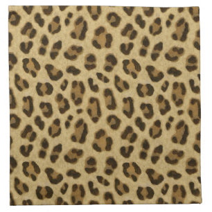 Leopard Animal Print Skin Pattern Cloth Napkin