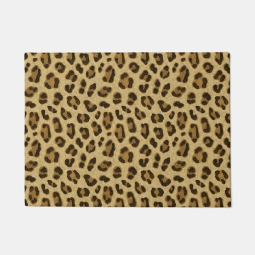 Leopard Animal Print Skin Pattern Doormat