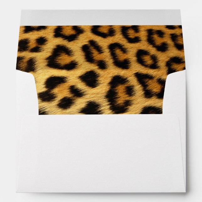Leopard Animal Print Skin Pattern Envelope (Back (Bottom))
