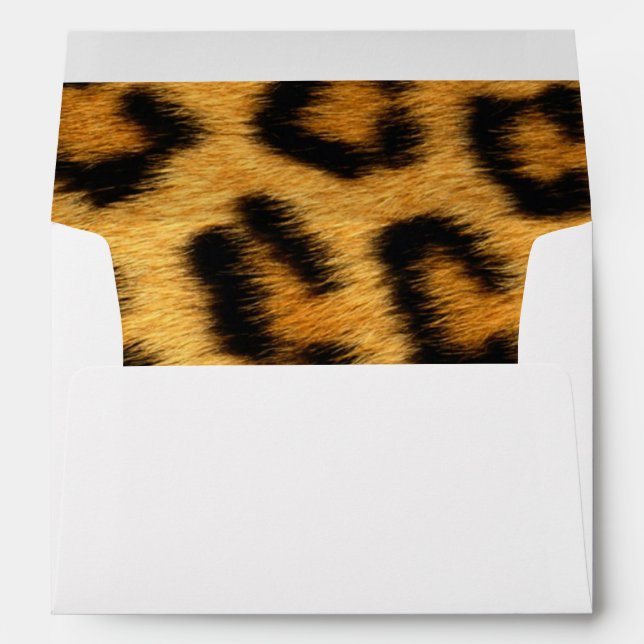 Leopard Animal Print Skin Pattern Envelope (Back (Bottom))