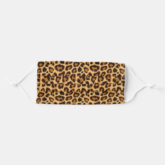 Leopard Animal Print Skin Pattern Face Mask (Front, Folded)