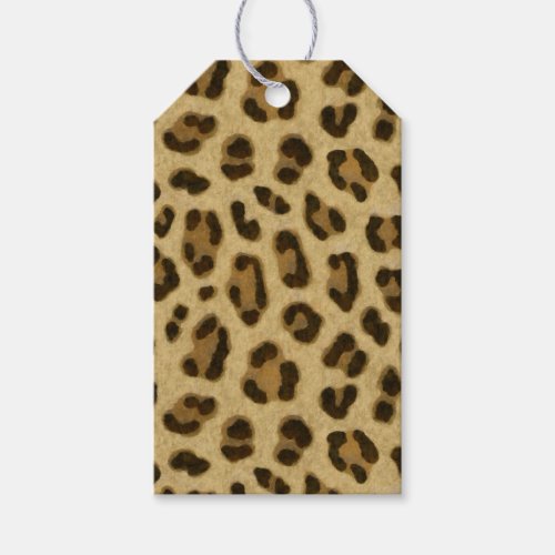 Leopard Animal Print Skin Pattern Gift Tags