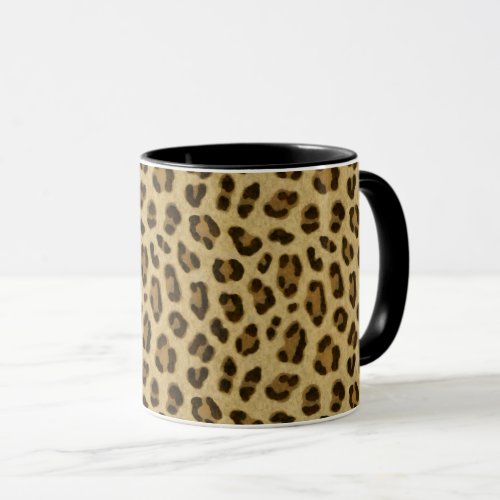 Leopard Animal Print Skin Pattern   Mug