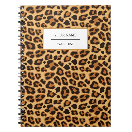 Leopard Animal Print Skin Pattern Notebook