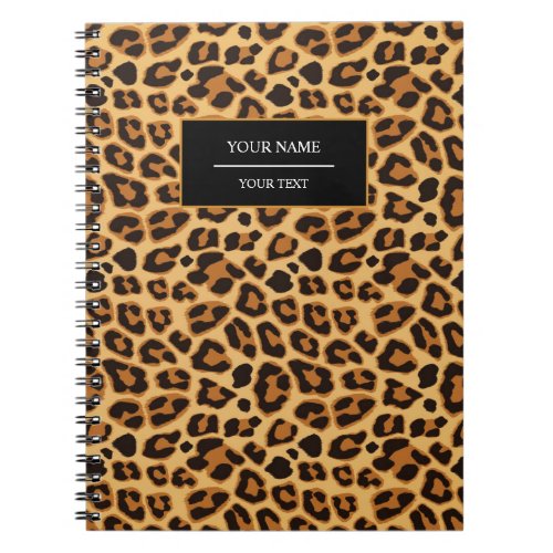 Leopard Animal Print Skin Pattern Notebook