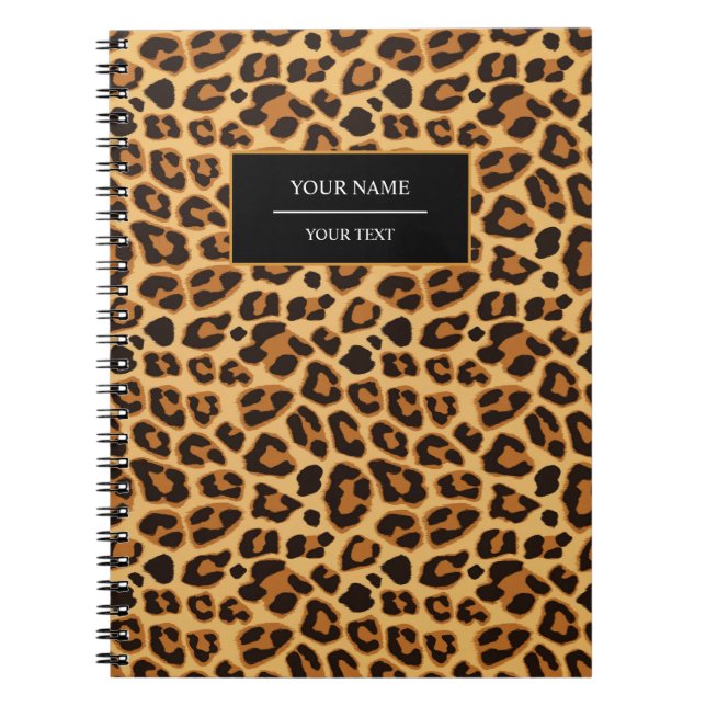 Leopard Animal Print Skin Pattern Notebook (Front)