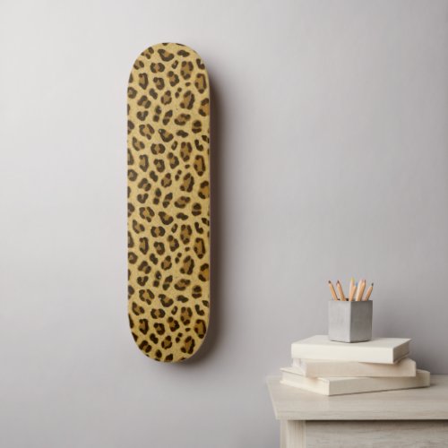 Leopard Animal Print Skin Pattern Skateboard