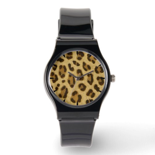 Leopard Animal Print Skin Pattern Watch