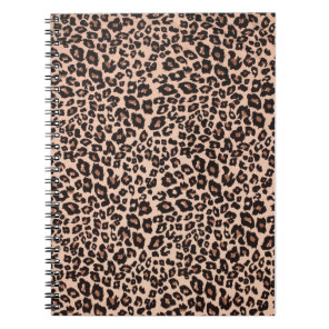 Leopard Animal Print Spiral Notebook School/Office