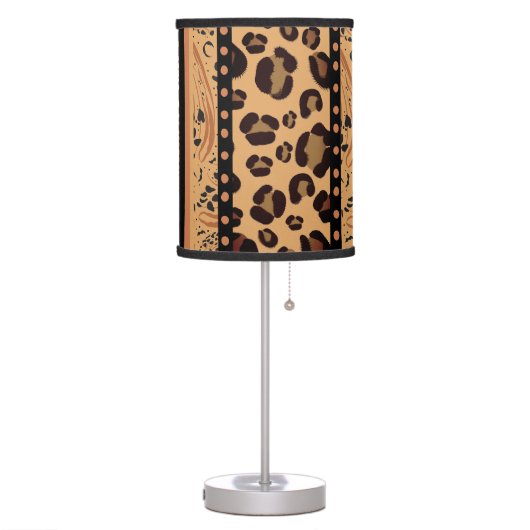 Leopard Animal Print Table Lamp (Left)