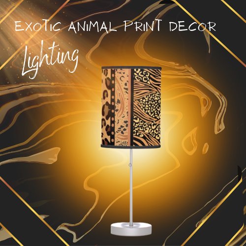 Leopard Animal Print Table Lamp