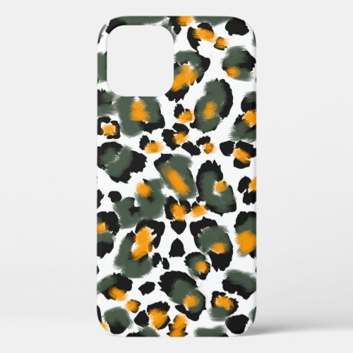 Leopard Animal Print Texture Background iPhone 12 Case