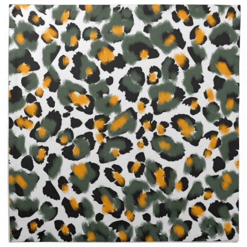 Leopard Animal Print Texture Background Cloth Napkin