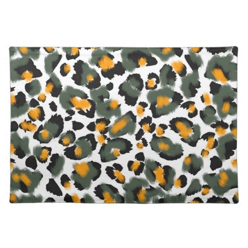 Leopard Animal Print Texture Background Cloth Placemat