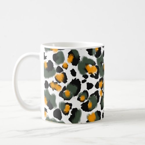 Leopard Animal Print Texture Background Coffee Mug