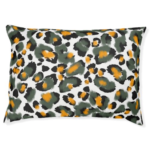 Leopard Animal Print Texture Background Pet Bed