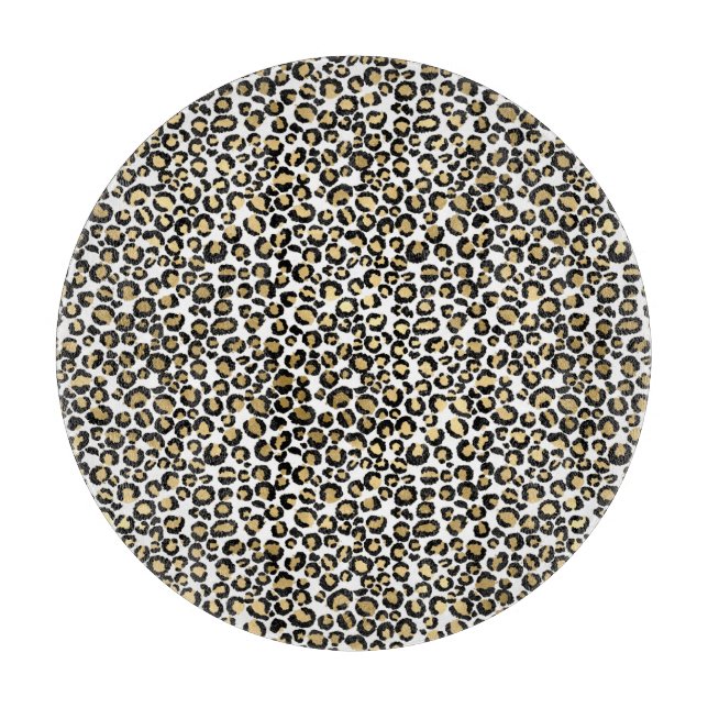 LEOPARD ANIMAL PRINT TRAY CUTTING BOARD (Front)