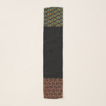 Leopard Animal Print Two Tone Teal Pink Scarf<br><div class="desc">Leopard Print Pattern Scarve</div>